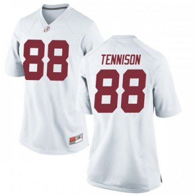 Women's Alabama Crimson Tide #88 Major Tennison White Game NCAA College Football Jersey 2403ZDLB8